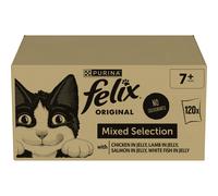 FELIX Original Senior 7+ Mixed Selection in Jelly Wet Cat Food 120x85g