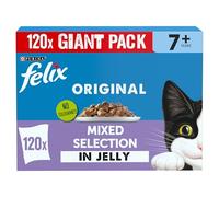 Felix Original Senior 7+ Mixed Selection in Jelly Wet Cat Food - 120 x 85g