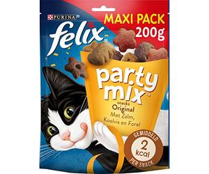 Felix party mix original: chicken, liver, turkey - 200 g - cat treats - set of 5