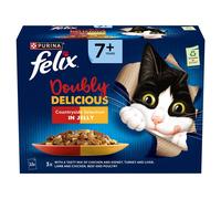 Felix Pouch AGAIL Double Delicious 7+ Meat 12x85g - Size: 12 x 85g