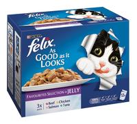 Felix Pouch Agail Favourites Selection Mpack Mvp 12x100g (Pack of 4)