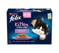 Felix Pouch AGAIL Kitten Mixed 12x85g - Size: 12 x 85g