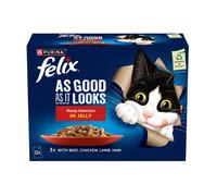 Felix Pouch AGAIL Meaty Selection With Beef 12x85g - Size: 12 x 85g