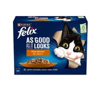 FELIX As Good As it Looks Meaty Selection in Jelly Wet Cat Food - 12 x 85g