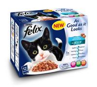 Felix Pouch Agail Doubly Delicious Gij Mv Fish 12x100g (Pack of 4)