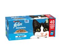 Felix Senior Original Pouches in Jelly 40 x 85g - Fish Selection