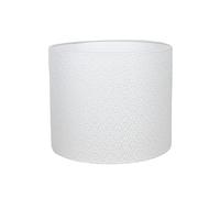 Felix Snow Bright White Diamond Patterned Lampshade (40cm Diameter Table/Standard Lamp)