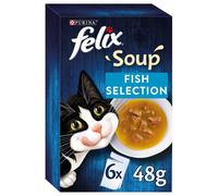 Felix Fish Selection Soup Wet Cat Food 48g x 6