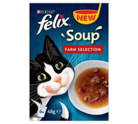 Felix Soup Farm Selection 6 X 48G (Pack Of 8)