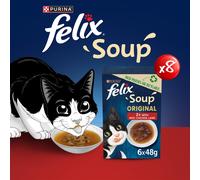 Felix Soup Farm Selection with Chicken, Beef & Lamb Adult Wet Cat Food 48x48g