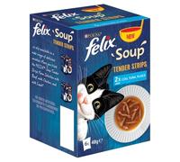 FELIX Soup Tender Strips Fish Selection Wet Cat Food - 6 x 48g
