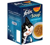 Felix Fish Selection Soup Wet Cat Food 48g x 6