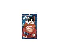 FELIX Tasty Nuggets Beef & Lamb Cat Treats 50g (Pack of 8)