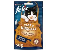 FELIX Tasty Nuggets Chicken & Duck Cat Treats 50g (Pack of 8)