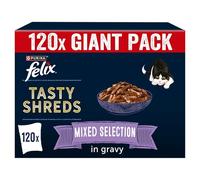 Felix Tasty Shreds Mega Pack 120 x 80g - Mixed Selection