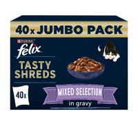 FELIX Tasty Shreds Adult Wet Cat Food Mixed Selection in Gravy