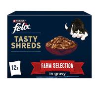 Felix Tasty Shreds 12 x 80g - Farm Selection