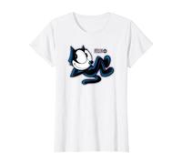 Felix The Cat Airbrush T-Shirt, Women, White, 3X-Large