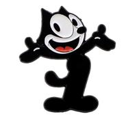 Felix the Cat Classic Black White Cartoon 1.3" Enamel Pin Badge
