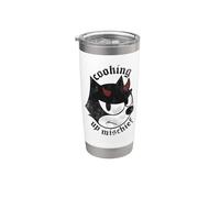 Felix The Cat Devil Horns Cooking Up Mischief Stainless Steel Insulated Tumbler