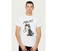 Felix The Cat Men's Angry T-Shirt in White | Size: Medium Felix The Cat White M