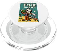 Felix the Cat Moon Dreamer - Retro 1920s Celestial Animation PopSockets PopGrip for MagSafe