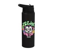 Felix The Cat Neon Balloons Stainless Steel Insulated Water Bottle