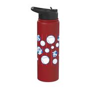 Felix The Cat Pinstripe Baseball All Over Print Stainless Steel Insulated Water Bottle