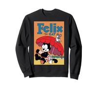 Felix the Cat Surf Vibes - Classic Mischievous Cartoon Sweatshirt