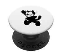 Felix the Cat Waving to Judy - Vintage Cartoon Art PopSockets Adhesive PopGrip