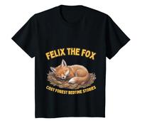 Felix The Cub Fox Cosy Forest Bedtime Stories Cute T-Shirt