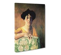Felix Vallotton Portrait Of Gabrielle Classic Painting Canvas Wall Art Print Ready to Hang, Framed Picture for Living Room Bedroom Home Office Décor, 20x14 Inch (50x35 cm)