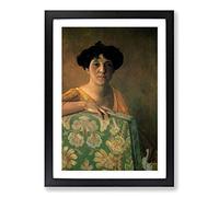 Felix Vallotton Portrait of Gabrielle Framed Print | A2 Oak Framed Wall Art | Ready to Hang | Modern Nature Picture | Living Room Bedroom Lounge Office