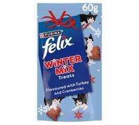 FELIX Winter Mix Festive Turkey & Cranberry Cat Treats 60g