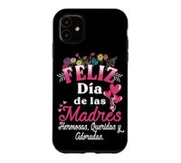 Feliz dia de las Madre in Spanish Mother's Day Floral Flower Case for iPhone 11