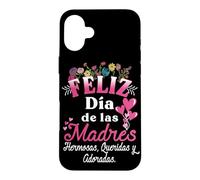 Feliz dia de las Madre in Spanish Mother's Day Floral Flower Case for iPhone 16 Plus