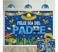 Feliz Dia Del Padre Backdrop Mexican Happy Father's Day Photography Background Spanish Fathers Day I Love Dad Party Decoracions Banner (7x5FT: 84x60 inch)