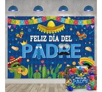 Feliz Dia Del Padre Backdrop Mexican Happy Father's Day Photography Background Spanish Fathers Day I Love Dad Party Decoracions Banner (8x6FT: 96x72 inch)