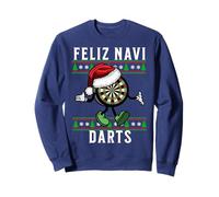 Feliz Navi Darts Funny Christmas DartBoard Xmas Dart Pun Sweatshirt