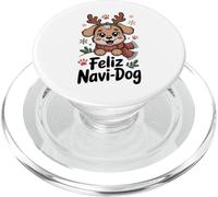 Feliz Navi-Dog - Christmas Joy on Four Paws PopSockets PopGrip for MagSafe