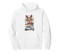 Feliz Navi-Dog - Christmas Joy on Four Paws Pullover Hoodie