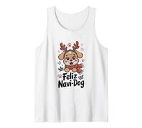 Feliz Navi-Dog - Christmas Joy on Four Paws Tank Top
