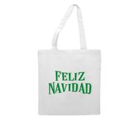 Feliz navidad [BCX] tote style shopping bag - white