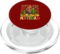 Feliz Navidad Christmas Afro Men Spanish Mexican Colorful PopSockets PopGrip for MagSafe