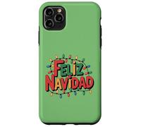 Feliz Navidad con Guirnalda de Luces Festivas Case for iPhone 11 Pro Max