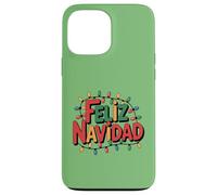 Feliz Navidad con Guirnalda de Luces Festivas Case for iPhone 13 Pro Max