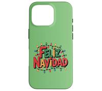 Feliz Navidad con Guirnalda de Luces Festivas Case for iPhone 16 Pro