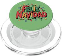 Feliz Navidad con Guirnalda de Luces Festivas PopSockets PopGrip for MagSafe