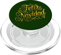 Feliz Navidad Merry Christmas Espanol Elegant PopSockets PopGrip for MagSafe