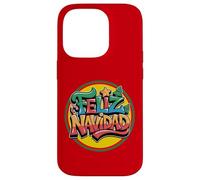Feliz Navidad Merry Christmas Espanol Graffiti Case for iPhone 14 Pro